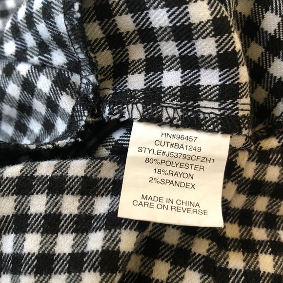 Eyeshadow Short Skirt Checks Plaid A-Line Vented - Picture 5 of 8